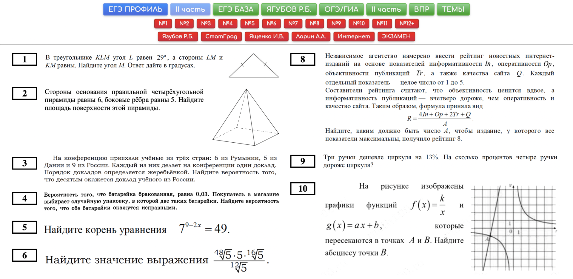 Ягубов РФ математика 5 класс.