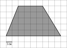 Найдите площадь трапеции изображенной на рисунке на координатной плоскости